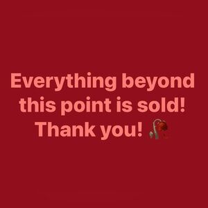 Red 'Everything Beyond This Point Is Sold' Wall Art Print